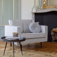 Bounds bijzettafel L hout/metaal antique goud van het woonmerk BePureHome