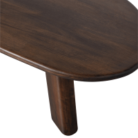 Roundly salontafel mangohout 110x60 cm walnoot van het woonmerk BePureHome