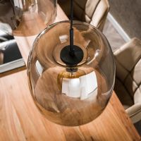 Fraaai Ariana hanglamp 3L drift glas - smoke grijs