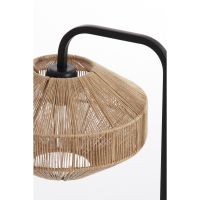 Light & Living Lyra tafellamp - naturel/mat zwart