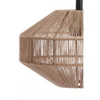 Light & Living Lyra tafellamp - naturel/mat zwart