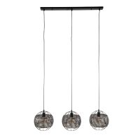 Fraaai Monty hanglamp 3L - Ø30 cm - zwart/bruin