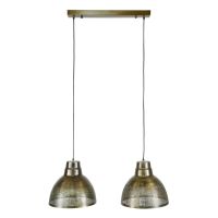 Fraaai Zoe hanglamp 2xø38 screen - brons antiek