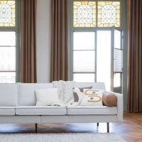 Woood Rodeo bank 3-zits bouclé naturel