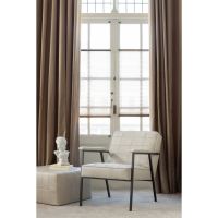 Woood Patchwork poef leerlook naturel