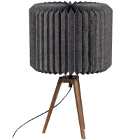 Woood Bones tafellamp papier - naturel/zwart