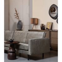 Woood Bones tafellamp papier - naturel/zwart