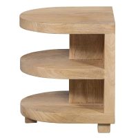 Darren halfronde bijzettafel - mangohout - naturel van het woonmerk Woood