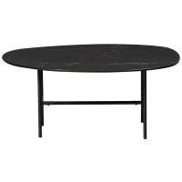 Woood Vajen salontafel marmer 80x60 cm - zwart