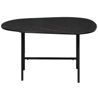 Woood Vajen salontafel marmer 70x70 cm - zwart