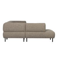 Lloyd hoekbank links - grof geweven - bruin melange van het woonmerk Woood