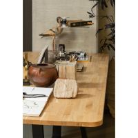 Combi-tablo - xl tafelblad eiken - 240x100 cm - Drenthe poot - naturel van het woonmerk Woood