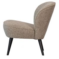 Sara fauteuil - geweven stof - naturel melange van het woonmerk Woood