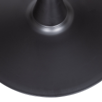 Woood Bistro trompetvoet metaal 72xø60 cm - zwart