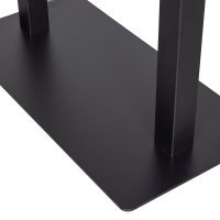 Woood Bistro dubbele vierkant buisvoet metaal 72x80x40 cm - zwart
