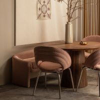 Woood Limit eettafel rond mangohout ø130 cm - walnoot