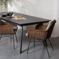 Woood Veerle tuintafel aluminium - antraciet