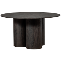 Woood Oona eettafel rond mdf ø140 cm - donkerbruin