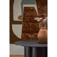 Woood Oona eettafel rond mdf ø140 cm - donkerbruin