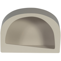 Woood Noam wanddeco halfrond hout - dust