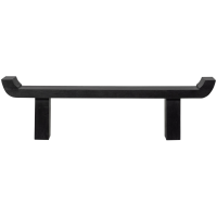 Woood Lox bankje met opstaande randen hout - zwart