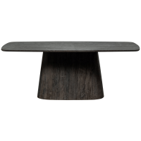 Woood Leah eettafel mdf 200x105 cm - donkerbruin
