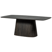 Woood Leah eettafel mdf 200x105 cm - donkerbruin
