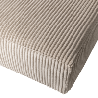 Woood Bean chaise loungue rechts grove ribstof - travertin