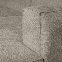 Woood Bean chaise longue rechts grove melange - travertin