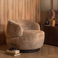 Woood Woolly draaifauteuil chenille