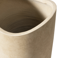 Woood Mosi vaas/plantenpot fiber clay 75xø25 cm - beige