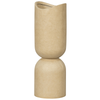 Woood Mosi vaas/plantenpot fiber clay 75xø25 cm - beige