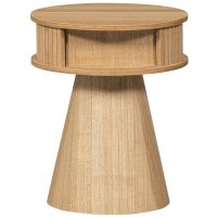 Woood Karri nachtkastje rond hout - naturel