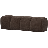 Woood Mojo eetbankje 164 cm geweven ribstof