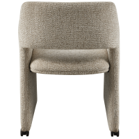 Woood Lyric eetkamerstoel met wielen - greige