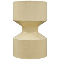 Woood Hidde bijzettafel metaal - geel