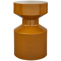 Woood Ferry ronde bijzettafel - ø30 cm - honinggeel