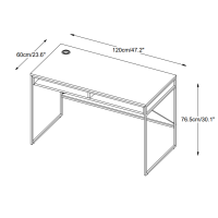 Nordic Home Jonah bureau 60x120 cm
