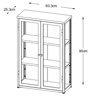 Nordic Home Ragnar wandkast - 90 x 60 cm