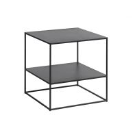 Nordic Home Dora salontafel 50x50 cm - zwart