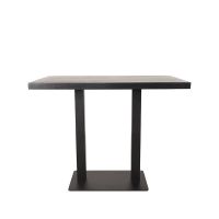 Label51 Restaurant/Bartafel 120x70x92 cm - straight edge - zwart