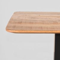 Label51 Restauranttafel 70x70x74 cm - sloppy edge - naturel
