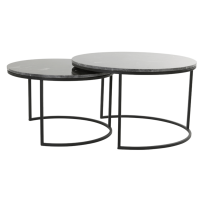  Salontafel Alfio marmer set van 2 van het woonmerk Light & Living