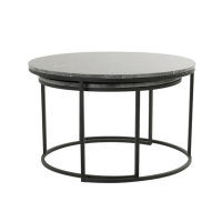  Salontafel Alfio marmer set van 2 van het woonmerk Light & Living