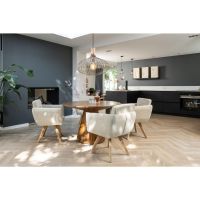 Moods Collection Amsterdam draaistoel hout - naturel - beige