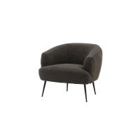 Svea Vona fauteuil - boucle - donkergrijs