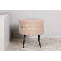 Svea Zane hocker - teddy - beige