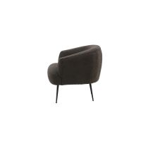 Svea Vona fauteuil - boucle - donkergrijs