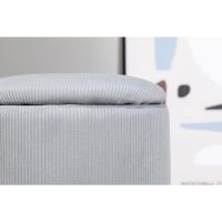 Svea Zara poef - rib - grijs