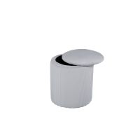 Svea Zara poef - rib - grijs